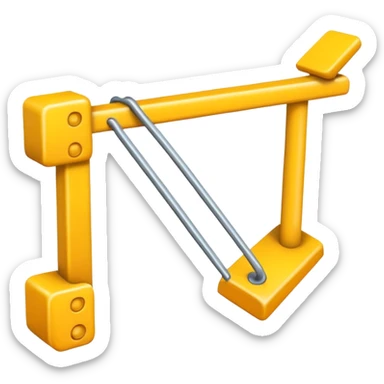 quiero crear un emoji que represente un gráfico de 4 barras en color amarillo sticker