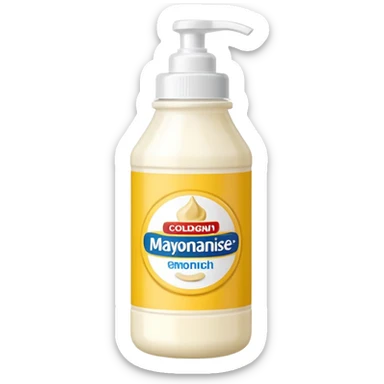 mayonnaise bottle sticker