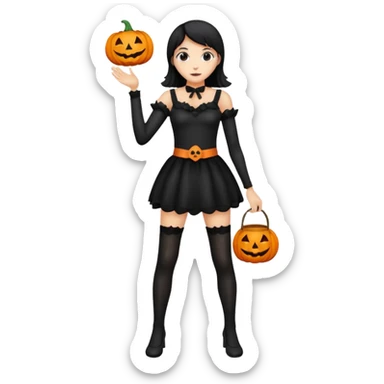 Pantyhose Helloween sticker