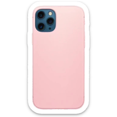 Haz el iPhone 12 color rosa pastel  sticker