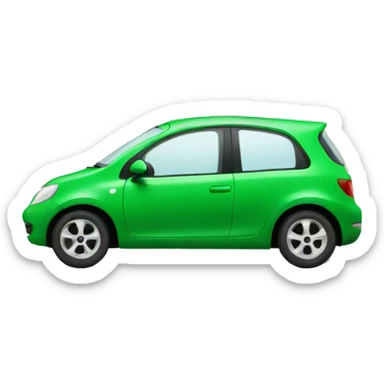 green car sticker