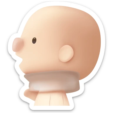 Carita bebiendo sticker