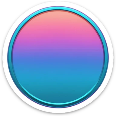 
coin color in in gradient of turquoise, blue, pink, purple, and coral metal
Rotate coin 125 degree   sticker