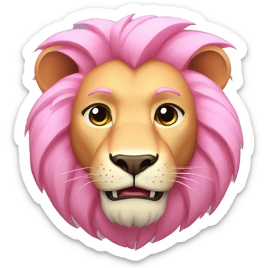 Pink Cartoon Lion from Steven Universe sticker