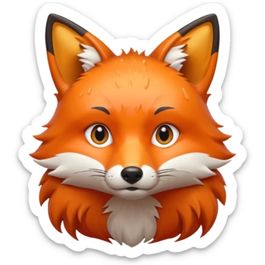 wet fox sticker