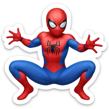Please create spider man face with body emojis sticker
