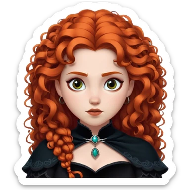 Merida Disney gothic  sticker