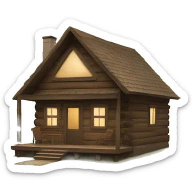 cabin by the lake sticker