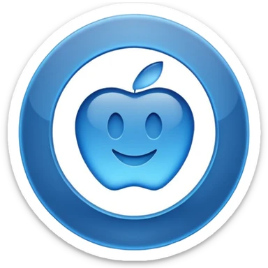 Logo certification de couleur bleu avec le symbole vrai  sticker