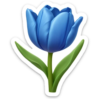Blue tulip sticker