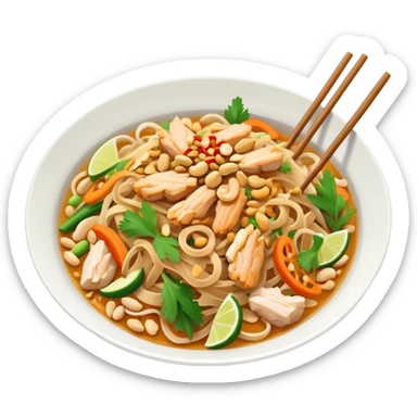 Simple Pad Thai chicken sticker