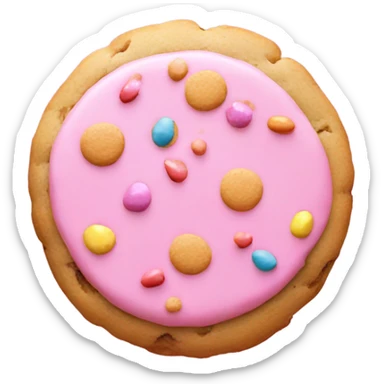 pink cookie sticker