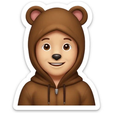  bear costume sticker
