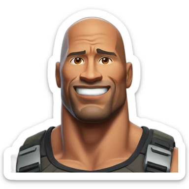 Fortnite dwayne johnson sticker