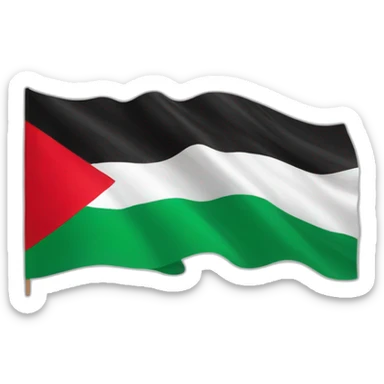 Free Palestine flag sticker