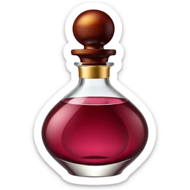 burgundy luxury perfume sticker