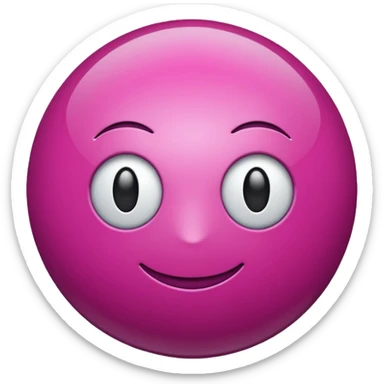 magenta sphere sticker