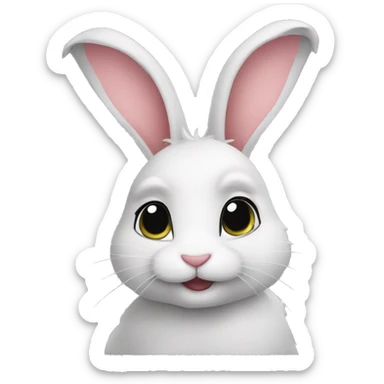 Bunny sticker