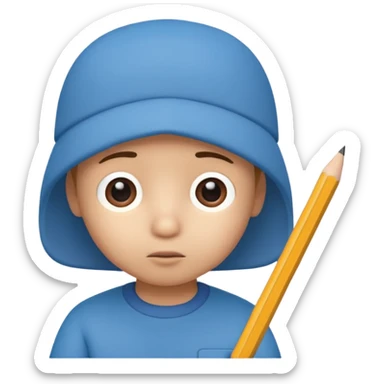 Ders çalışan pocoyo sticker