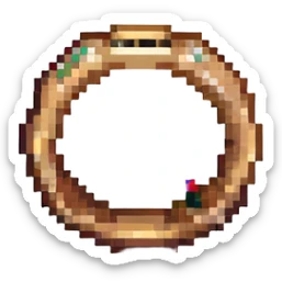wedding ring pixel art style sticker