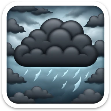 sky full of dark clouds  sticker