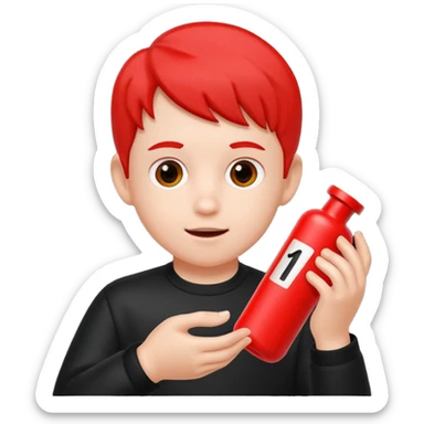 kid playing formula 1 toy sticker