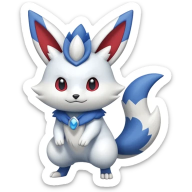 Zangoose-Meowstic-Minccino-fusion sticker
