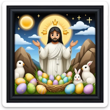La pascua de Dios. Pascua sticker