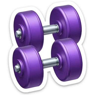 Dumbbell small 1 kg pruble sticker