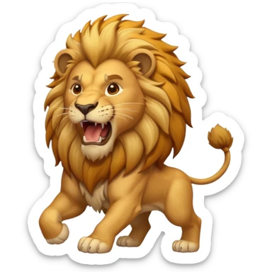 Roaring lion sticker