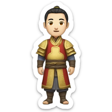 a guy from medieval china in a nice outfit sticker