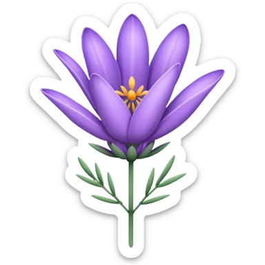 LAVENDER flower sticker
