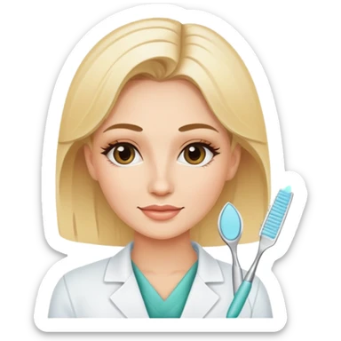 blonde esthetician  sticker