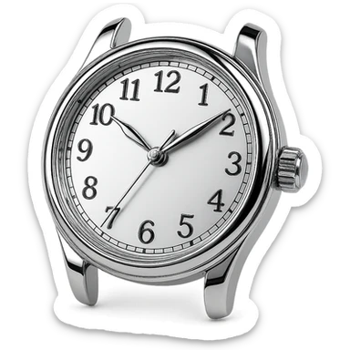 a watch with arabic dial numbers sticker