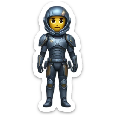 galactic warrior sticker