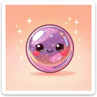 cute and shiny object with sparkles, no background sticker