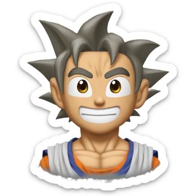 Goku from dragon ball Z sticker