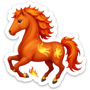 fire horse sticker