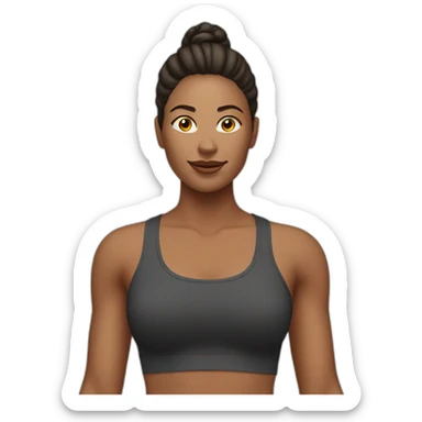 Fit woman sticker