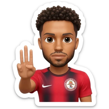 Jesse lingard com os dedos sticker
