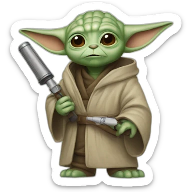 Grogu star wars painter sticker