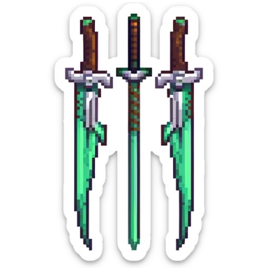 Warglaives from World of Warcraft, curved dual blades, Illidan Stormrage's weapons sticker