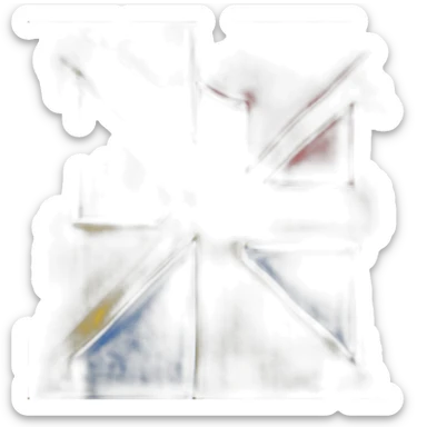 flag emoji with a blue Scandinavian cross with a red outline on a yellow background Ingermanland sticker