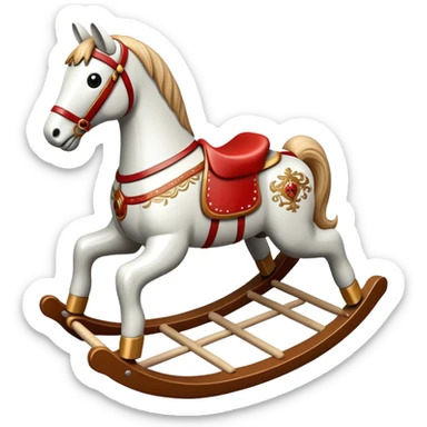 A rocking horse toy sticker