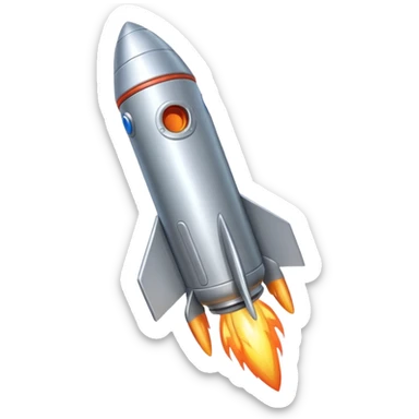 rocket booster sticker