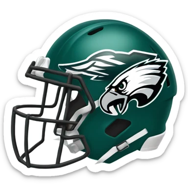 Philadelphia eagles helmet sticker