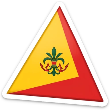Emoji of the Sicilian Flag sticker