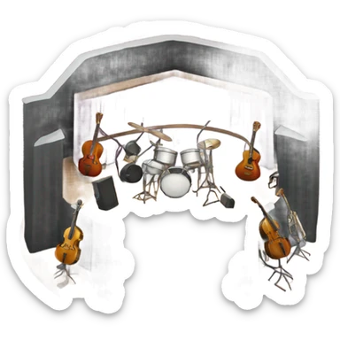 “Live music chamber” sticker