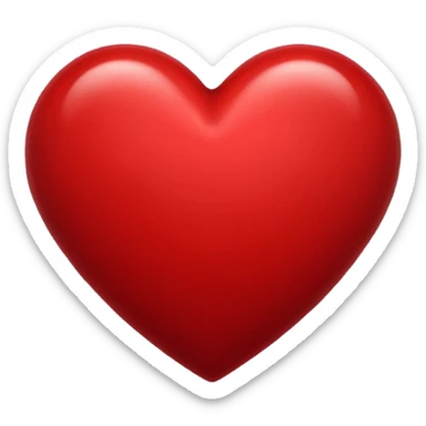 dark red heart emoji very dark red  sticker