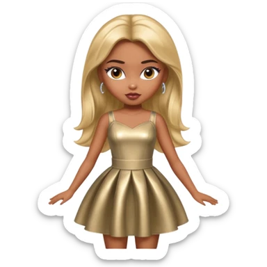 a pretty bratz dusky girl in a metri sticker